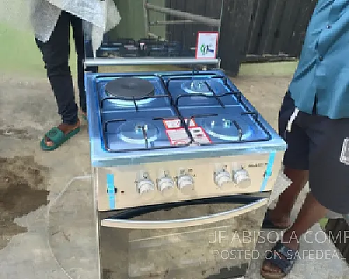 Gas Burner with oven grill and electric cooker